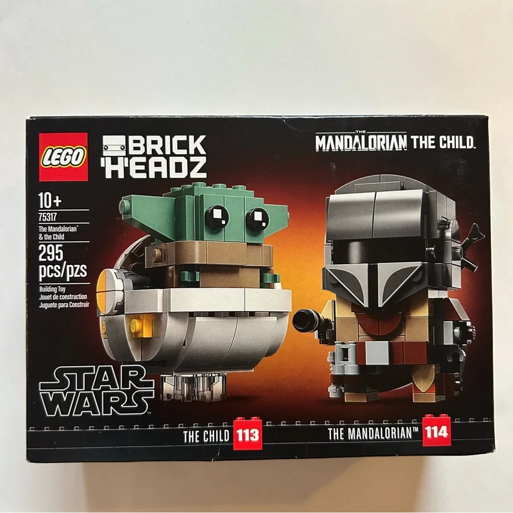LEGO BrickHeadz Star Wars The Mandalorian & The Child New in box. Retired Set.